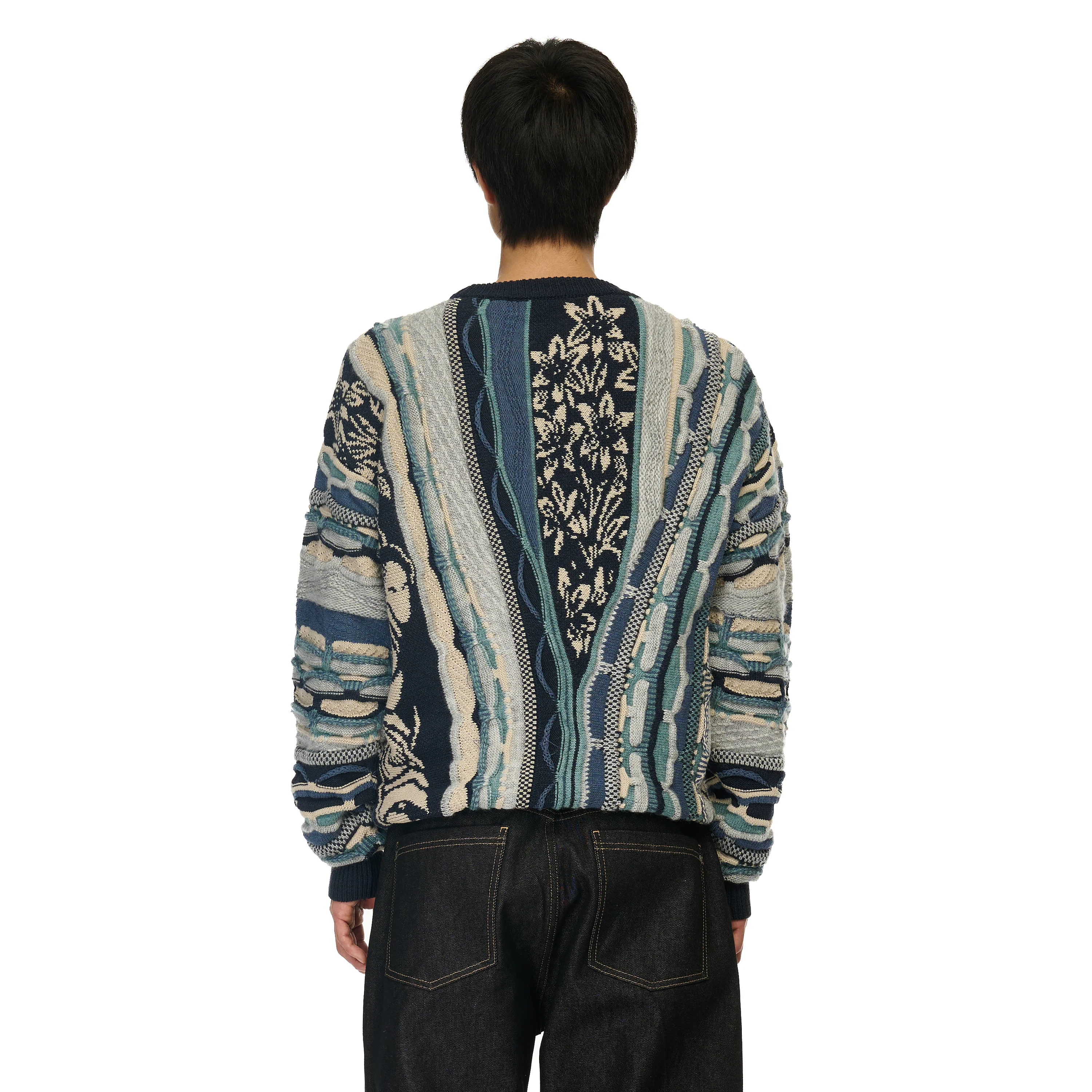 "yakuza v2" Knit dark blue
