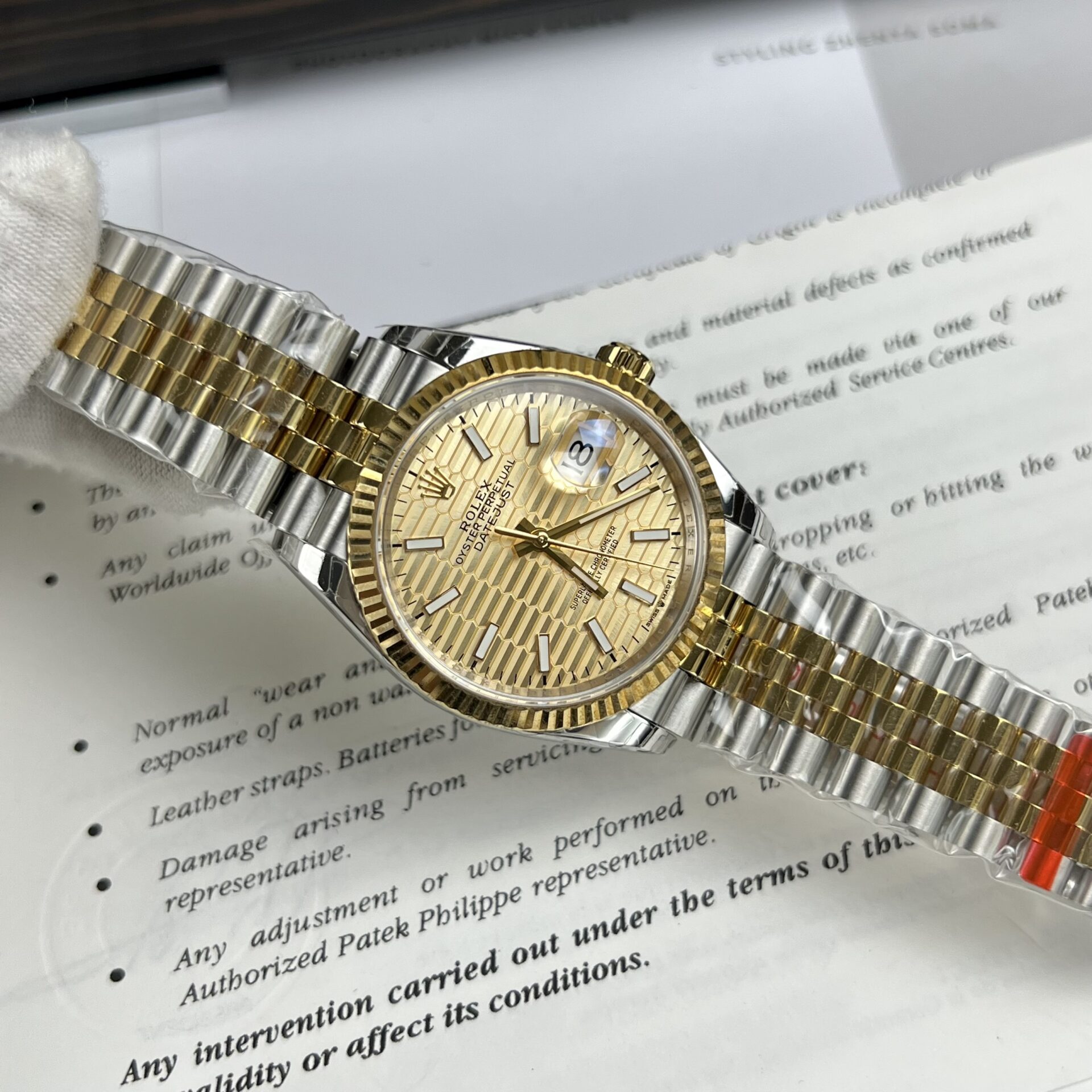 Rolex Datejust Yellow Dial High Quality Replica EW Factory 41mm - Elite Watch Atelier