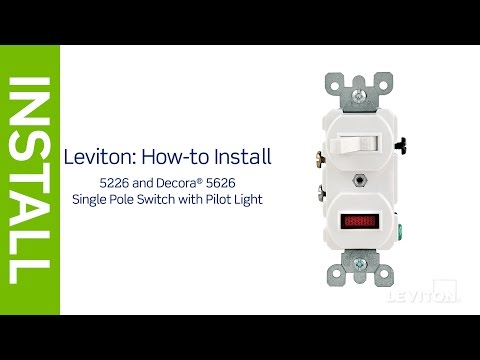 Leviton Heavy-Duty White 15A Switch & Pilot Light