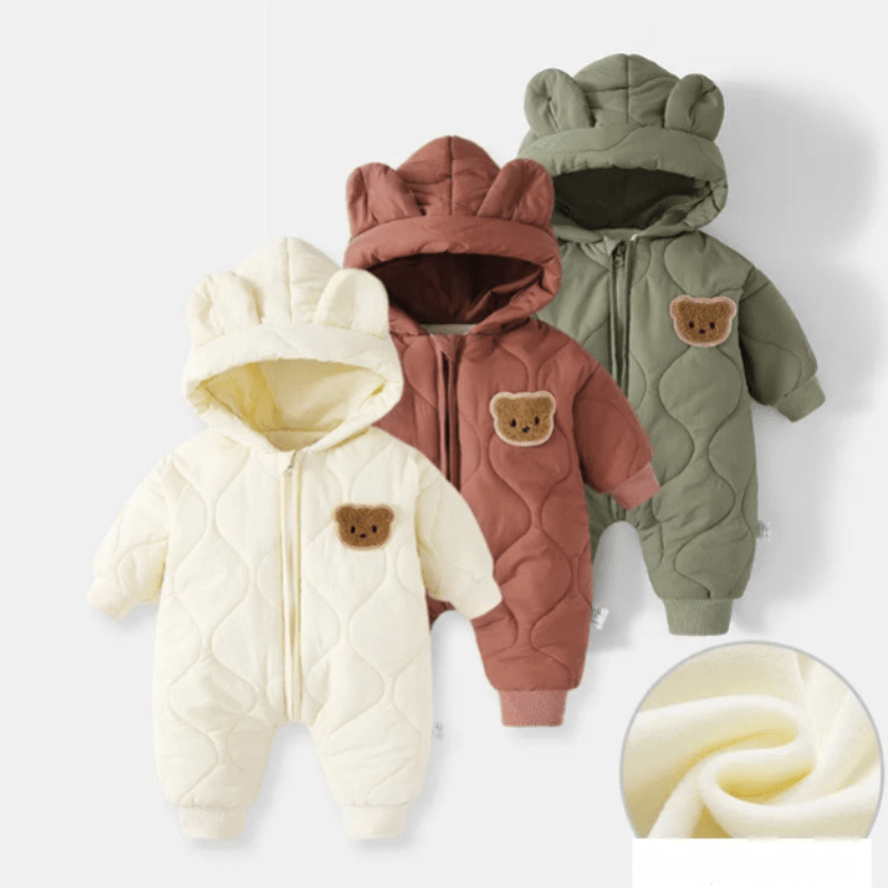 FuzzyFriends | Cartoon Beer Winter Romper