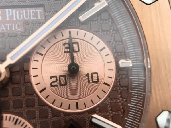 Replica Audemars Piguet Royal Oak Chronograph RG JHF Brown/RG Dial RG Bracelet A7750 - Top club