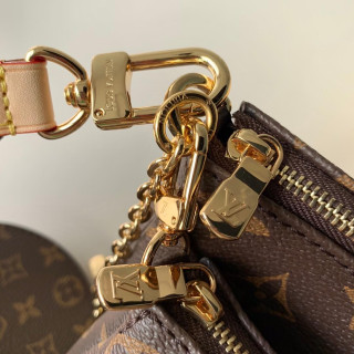 Louis Vuitton Multi Pochette Accessoires Khaki and Beige Strap1:1High-quality replica