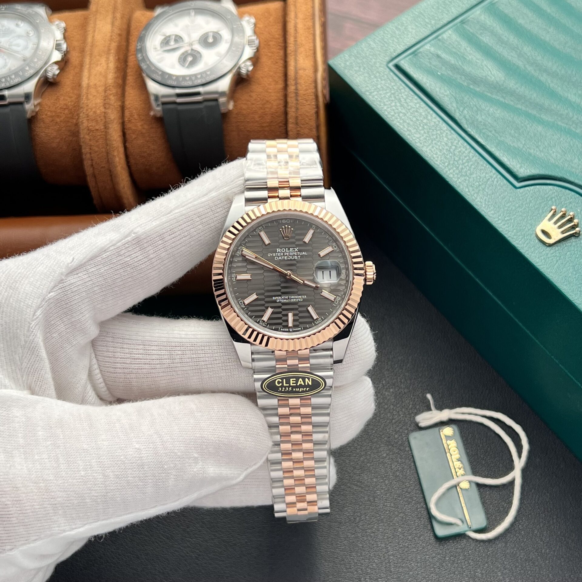 Rolex DateJust 126331 Replica Watch Demi Grey Dial Clean Factory 41mm - Elite Watch Atelier