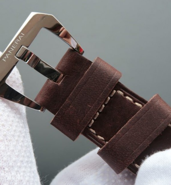 Replica Panerai PAM587 Thick Brown Leather Strap P.3000 Super Clone - Top club