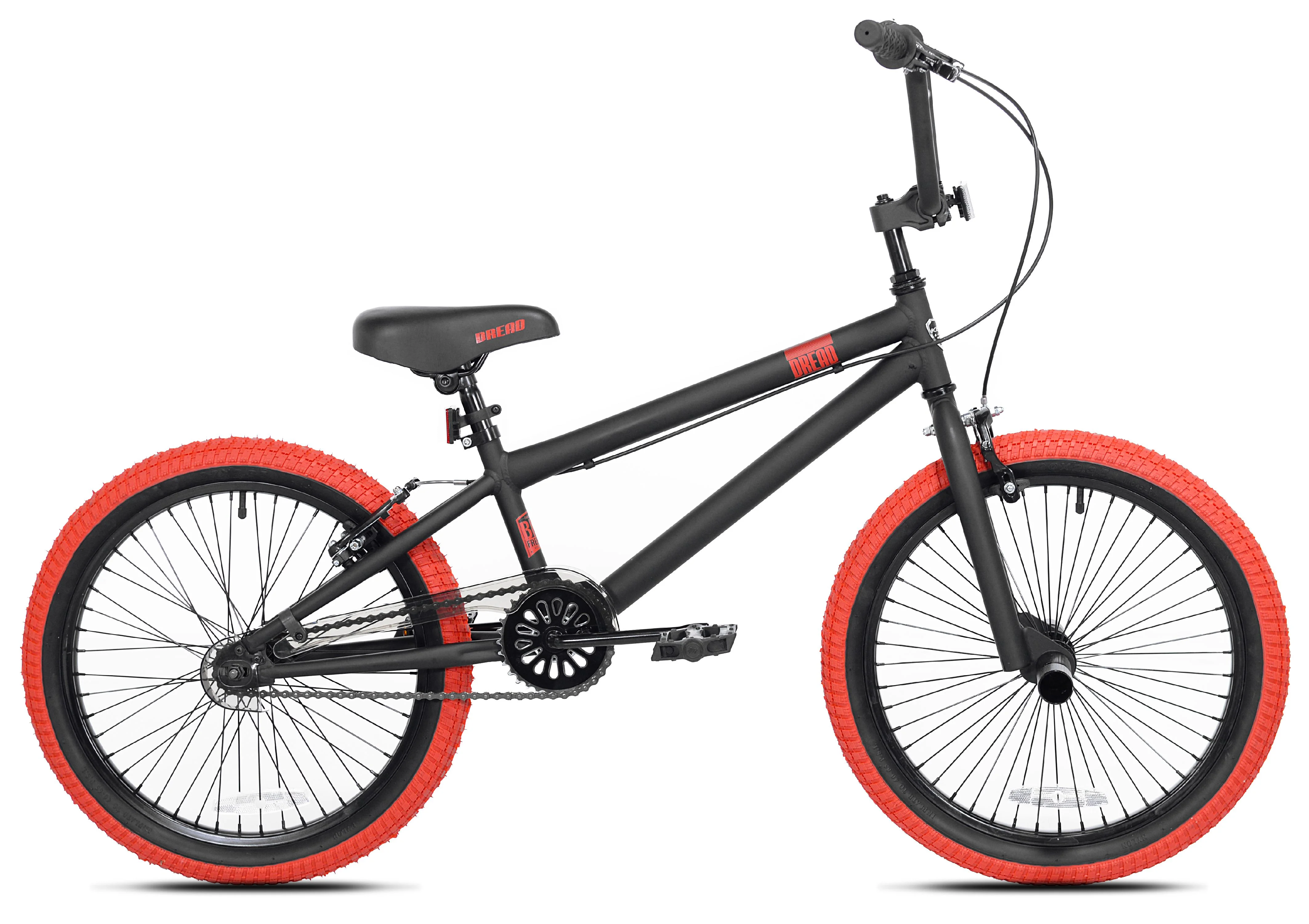 20" Dread Boy's BMX Bike, Black/Red - Image 4