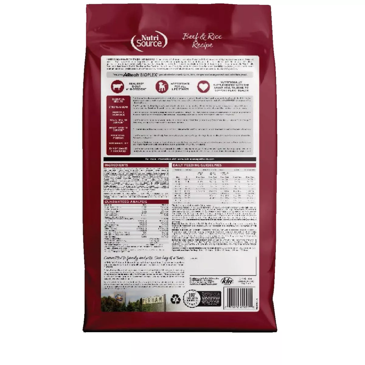 NutriSource 26 Lb. Beef & Rice Recipe Dog Food