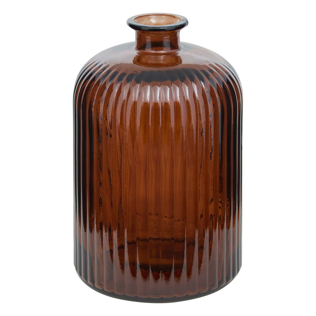 Vase "Luz" Amber, H.23 cm