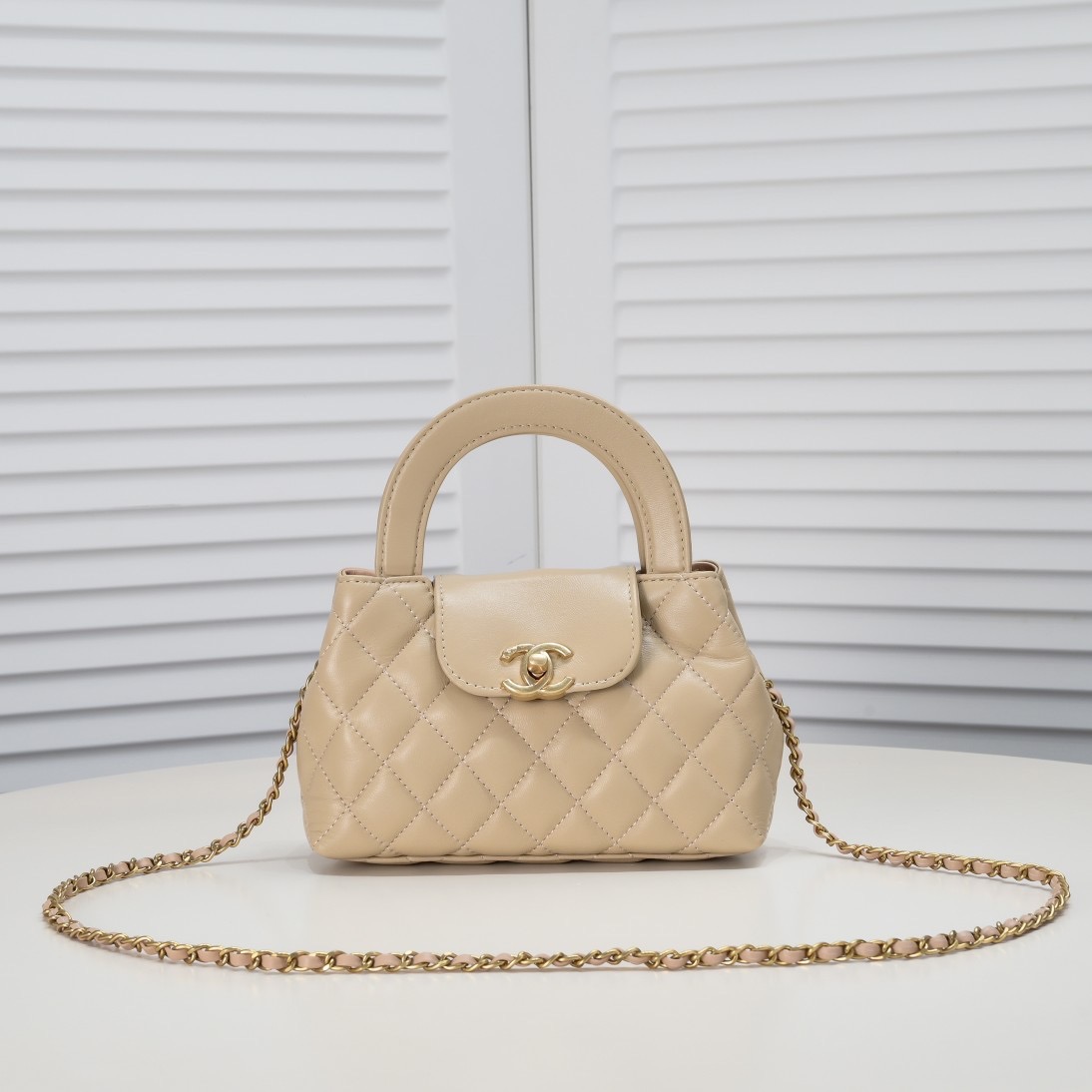 Chanel 23K Kelly Chain Handle Calfskin Handbag1:1High-quality replica