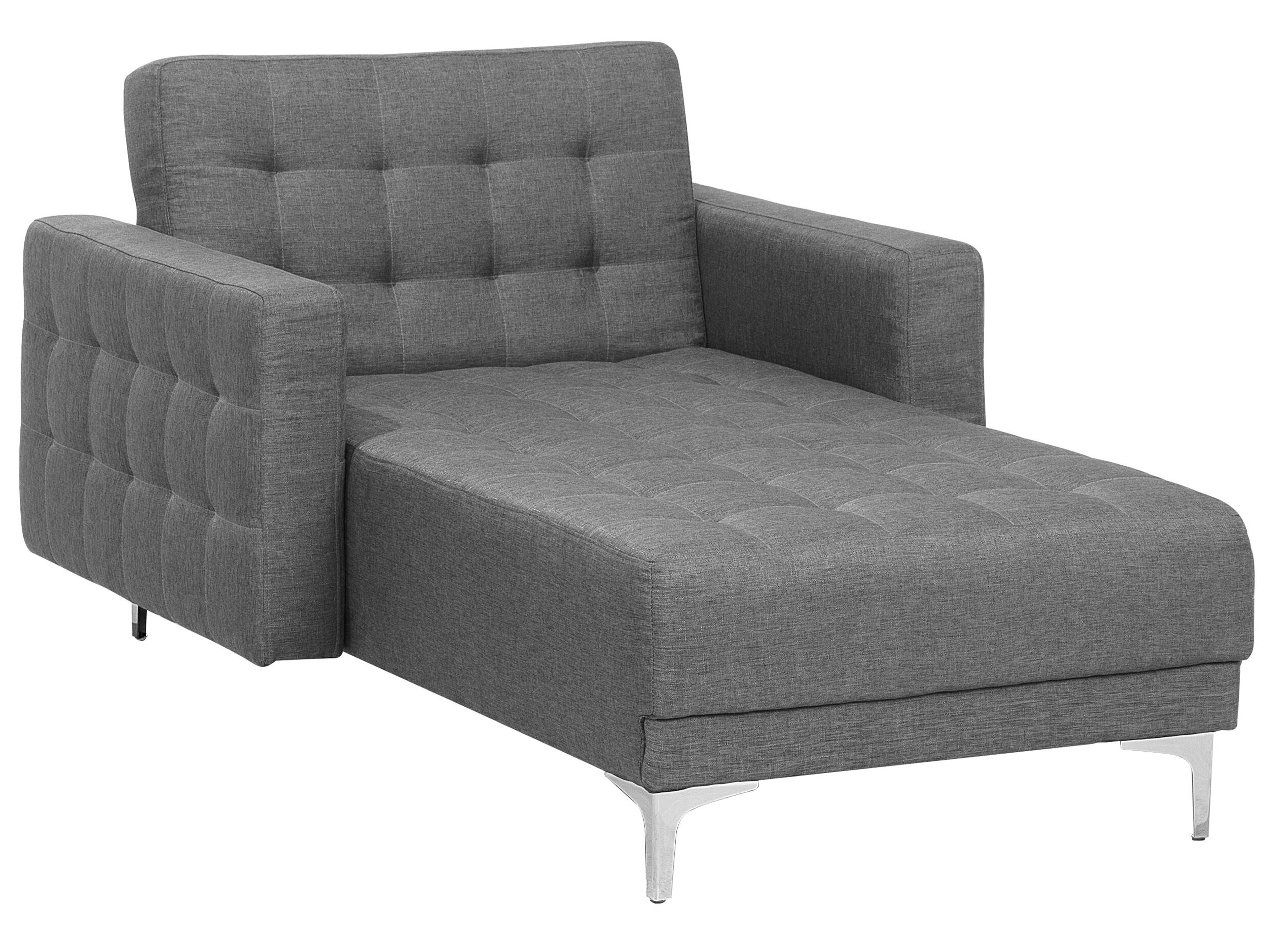 Chaise Longue ABERDEEN Fabric Grey
