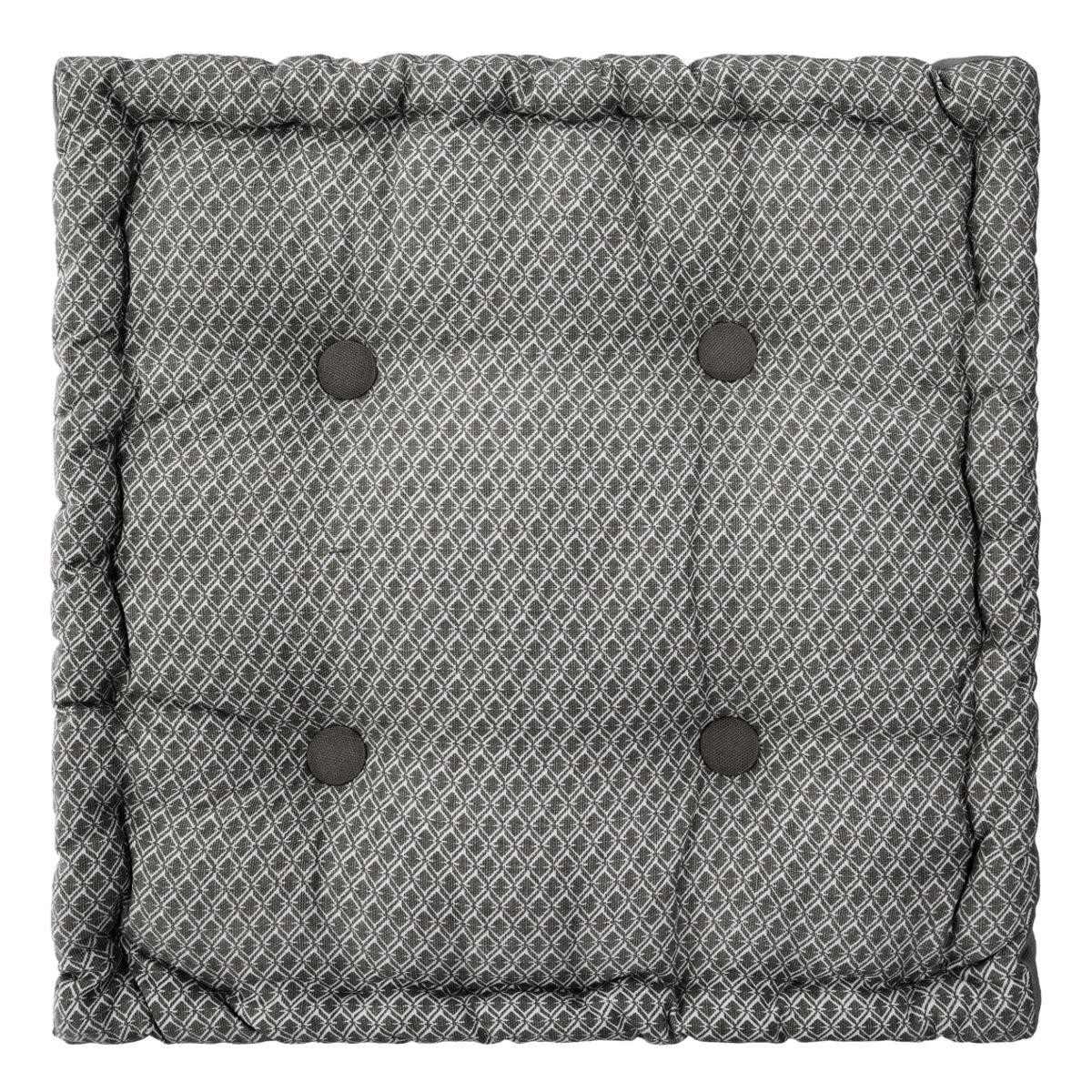 Floor cushion "Otto" Grey, 40x40 cm