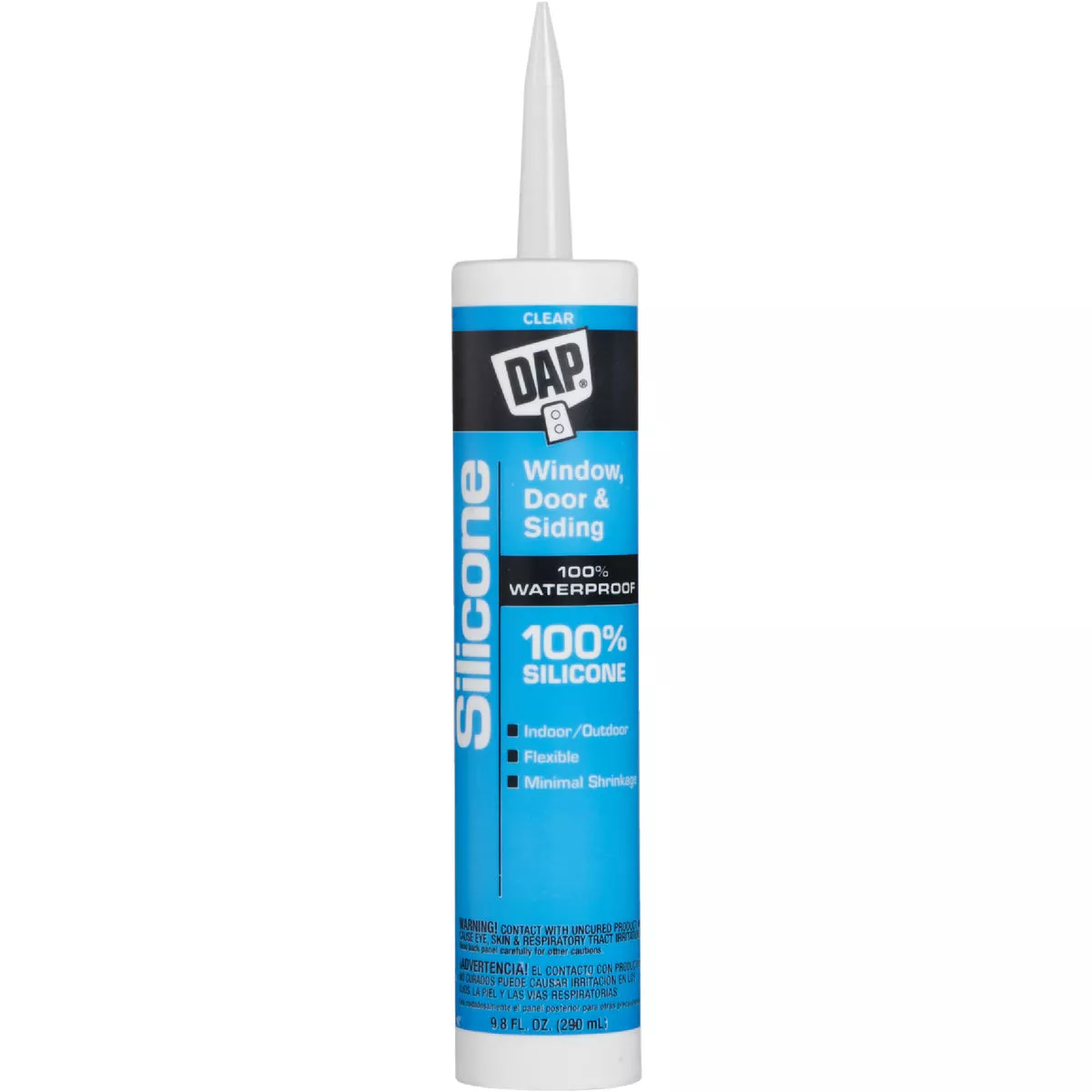 DAP 9.8 Oz. Window, Door & Siding Silicone Sealant, Clear