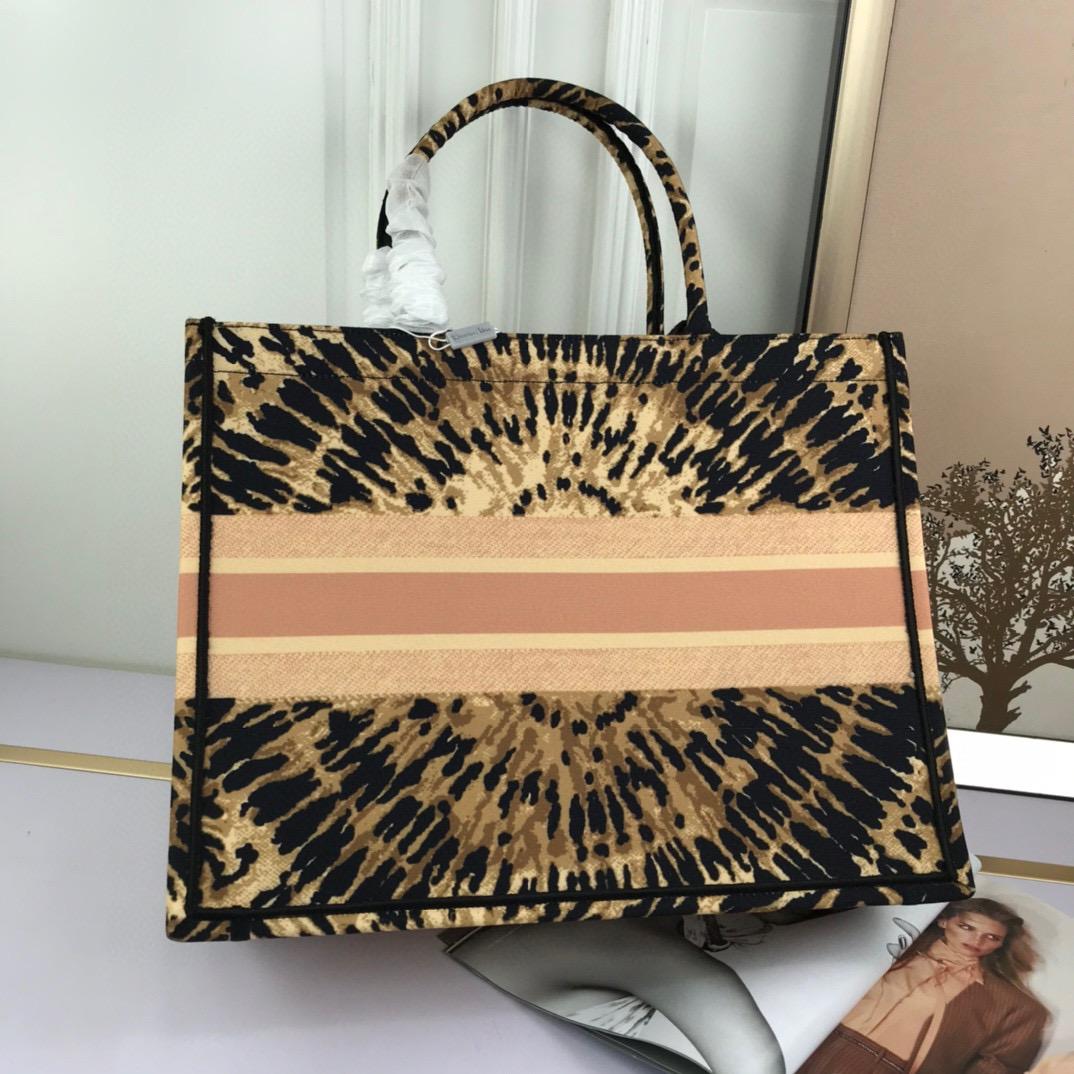 Christian Dior Large Dior Book Tote Multicolor Tie & Dior Embroidery, Multicolor, For Women Women’s Handbags, Shoulder Bags, 42cm CD M1286ZJAI M884