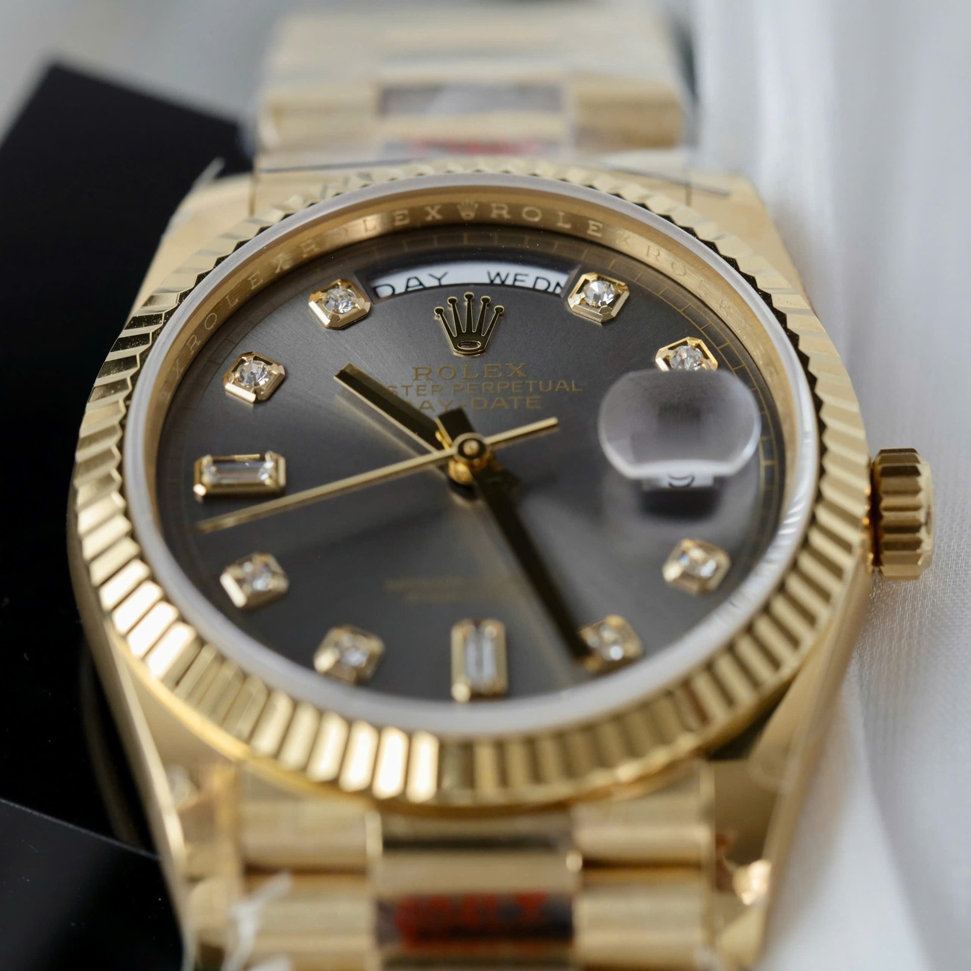 Rolex Day-Date M128238 Replica Watch Gray Dial Weight 159Gram QF Factory 36mm - Top club
