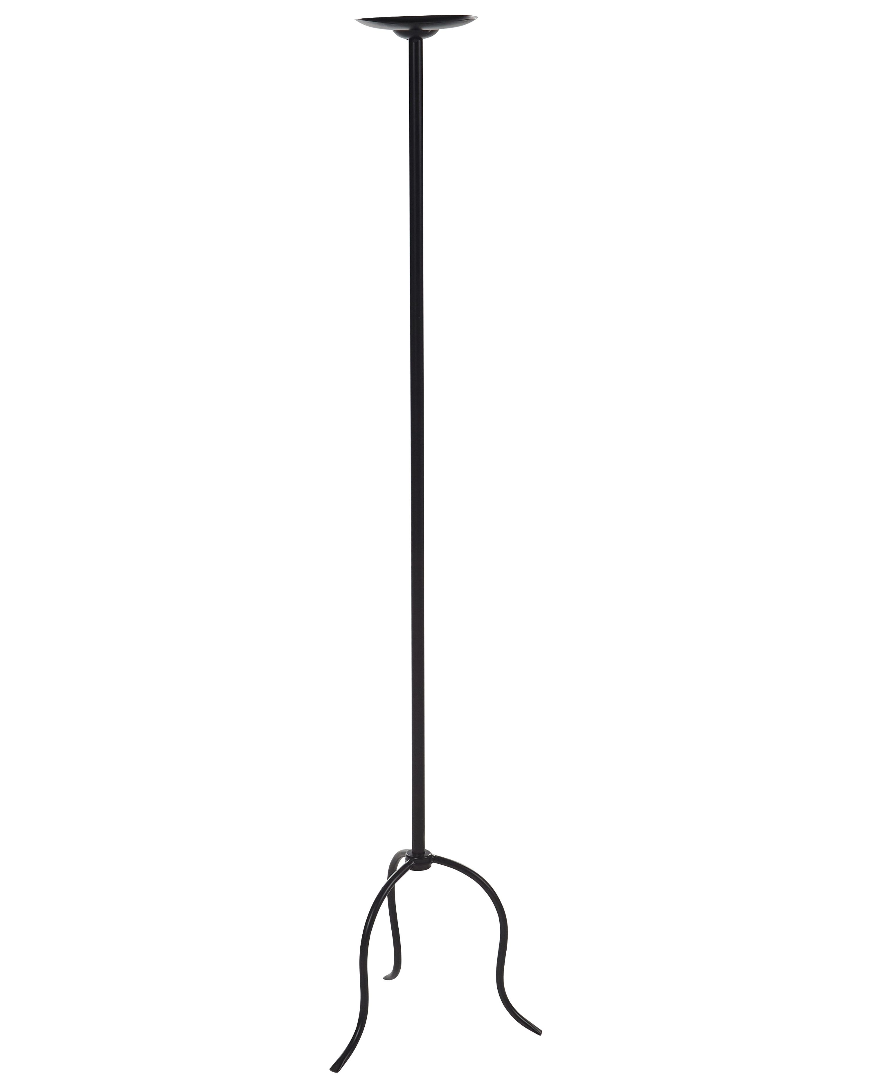 Candle Holder ALMADA Metal 118 cm Black