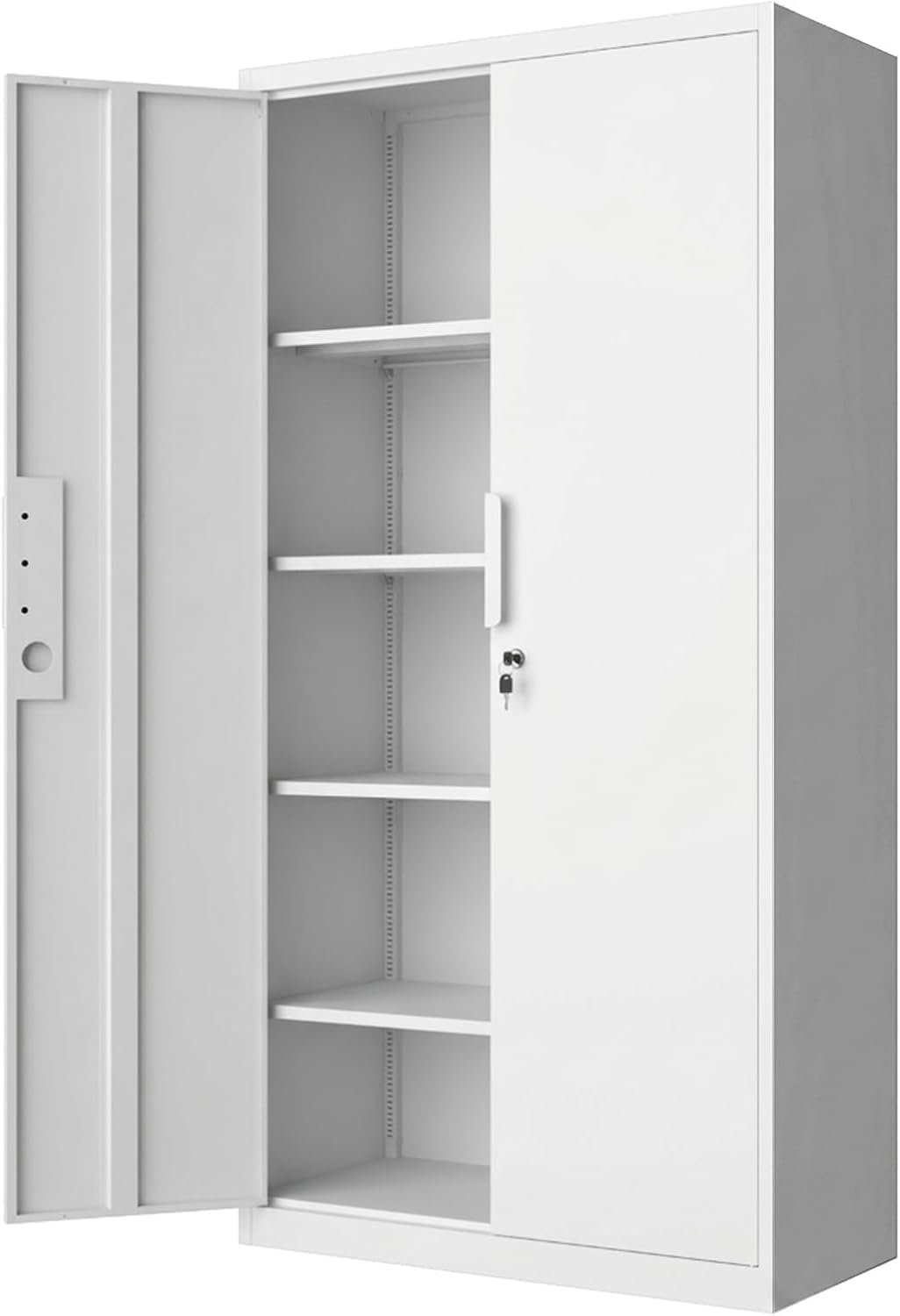 Metal Garage Storage Cabinet with Lock, 71