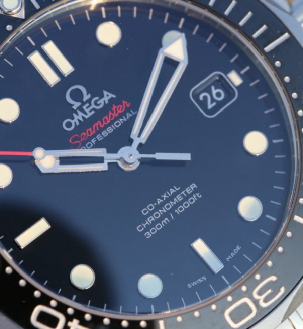 Replica Omega OMF Seamaster 300M Chronometer SS Black SS Bracelet A2824 - Top club