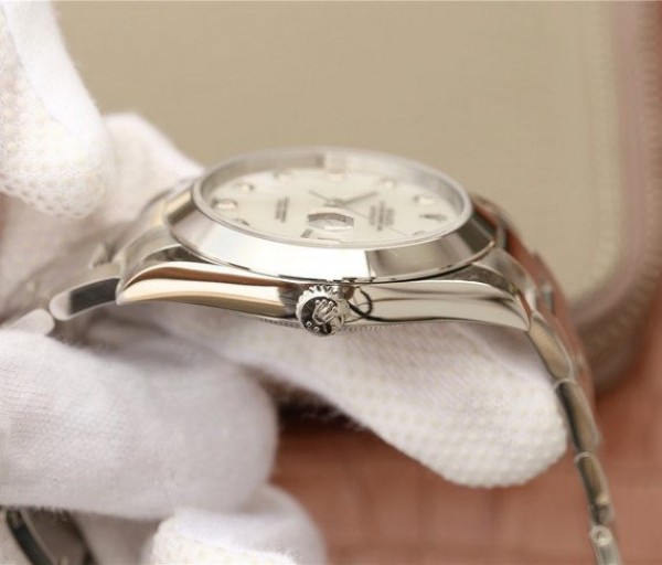Replica Rolex DateJust 41mm 126300 Noob White MOP Dial Diamonds Markers SS Bracelet A3235 - Elite Watch Atelier