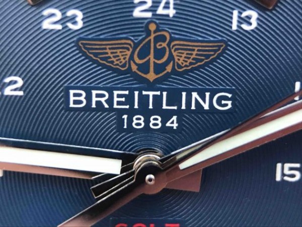 Replica Breitling Colt Automatic 44mm SS GF Blue Textured Dial Blue Leather Strap A2824 - Top club