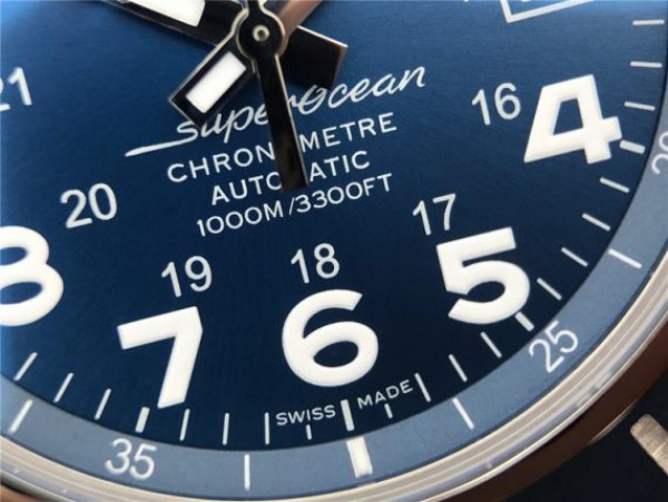 Replica Breitling SuperOcean  II 44mm GF Blue Dial Blue Rubber Strap A2824 - Top club