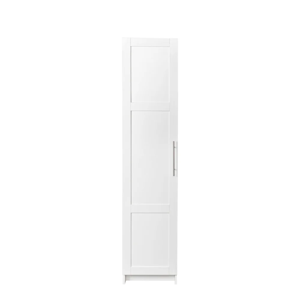Stackable Wall Cabinet,Solid Wood Storage Cabinet with Adjustable Shelves and Doors,Console Table Side Table for Hallway,Sideboard Buffet Cupboard for Kitchen, 15.75" D x 15.75" W x 70.87" H, White - Image 10
