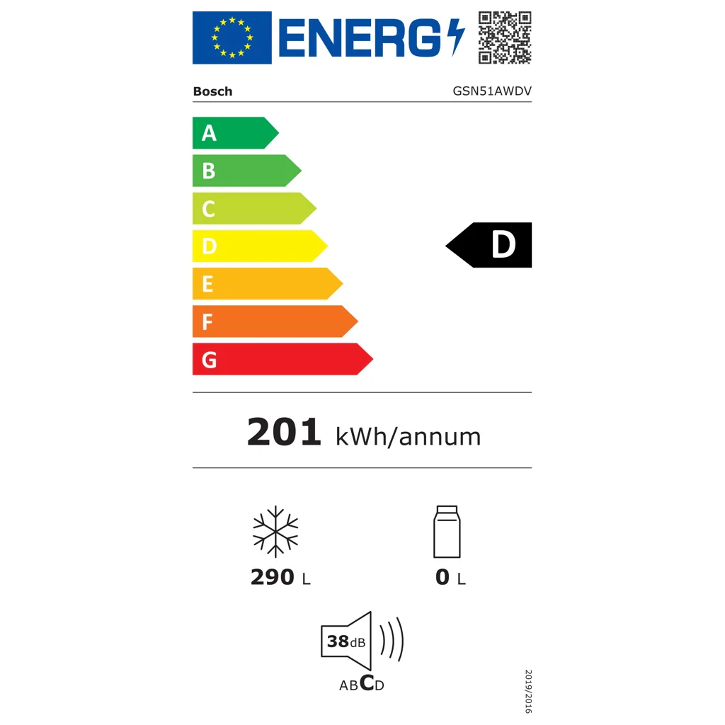 2026 Congelador Bosch Serie 6 GSN51AWDV