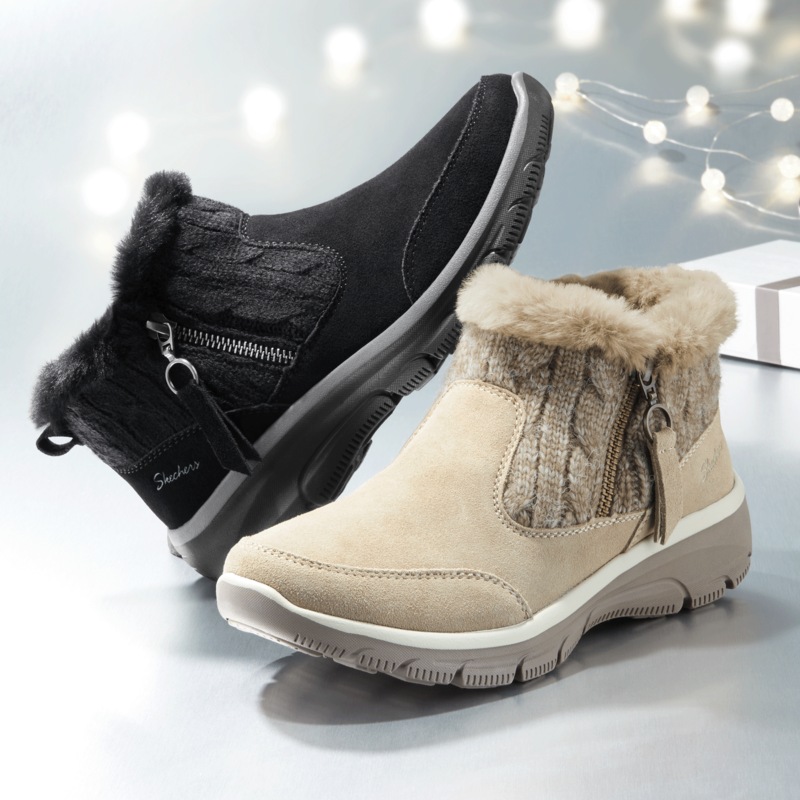 Skechers Women's Easy-Going Cozy Inn Bootie - MIDNIGHT VELVET CATALOG