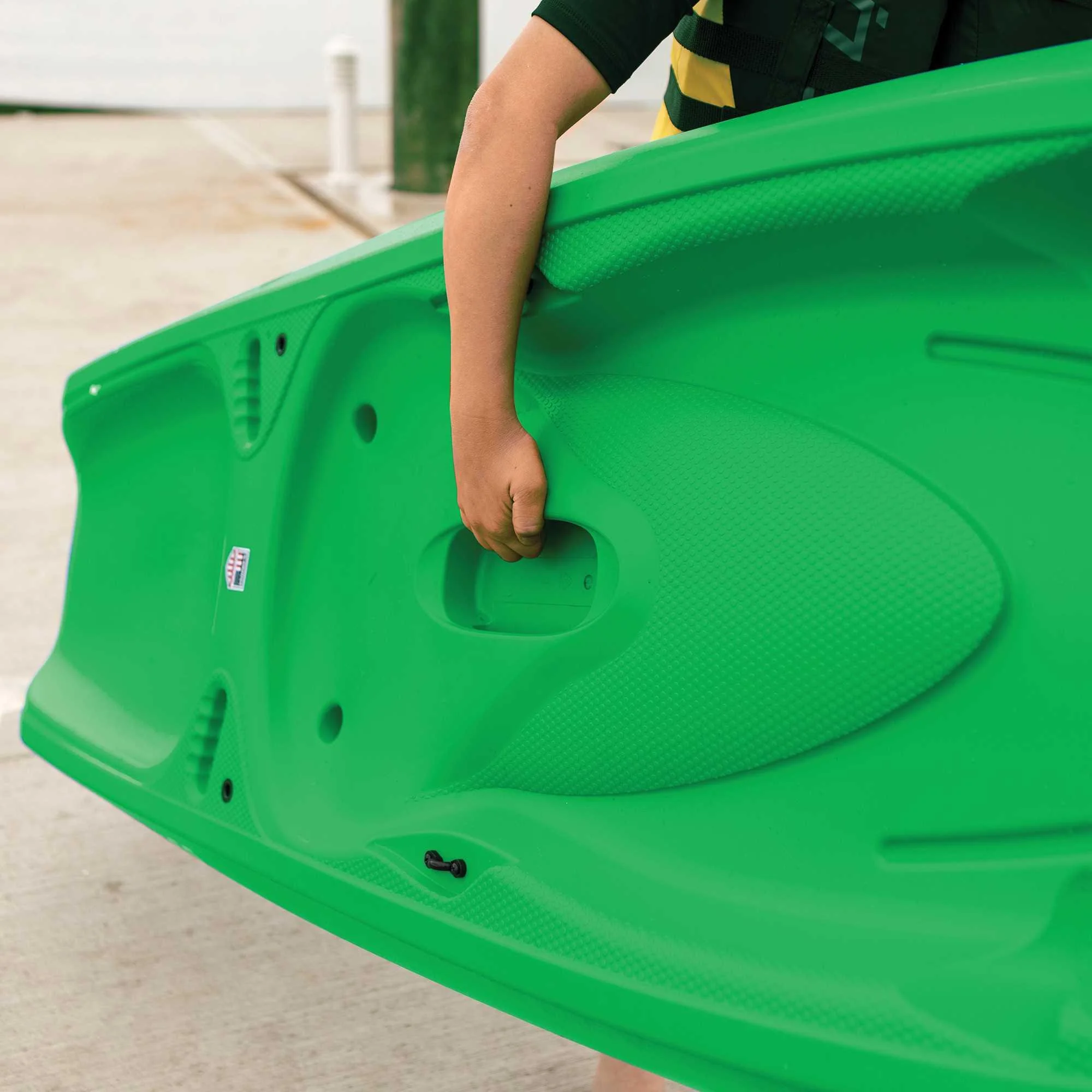Lifetime Recruit 6.5 ft Youth Sit-on-Top Kayak, Lime Green (90765) - Image 20