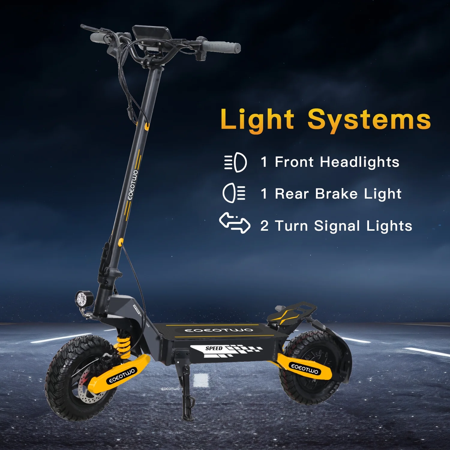 Off Road Electric Scooter for Adults, 1200W Motor Fast E Scooter, Up to 28MPH Top Speed & 20Miles Long Range, 11" Off-Road Tires, 330lbs MAX Load, Foldable - Image 25