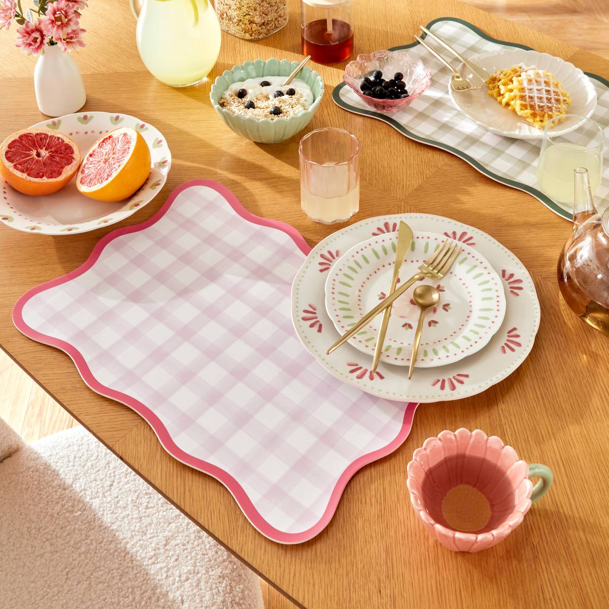 Placemat"Fleur De Rose" Polyurethane, 45x30 cm