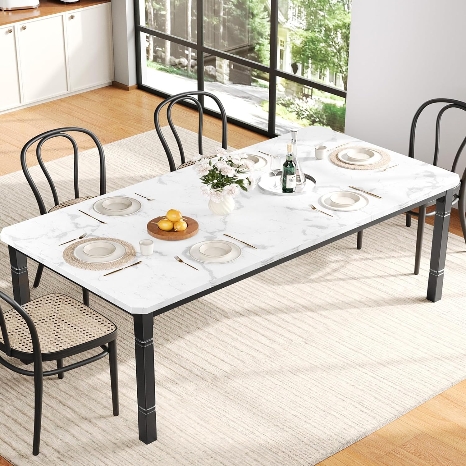 Garvee Large Dining Table for 6-8 People, 79