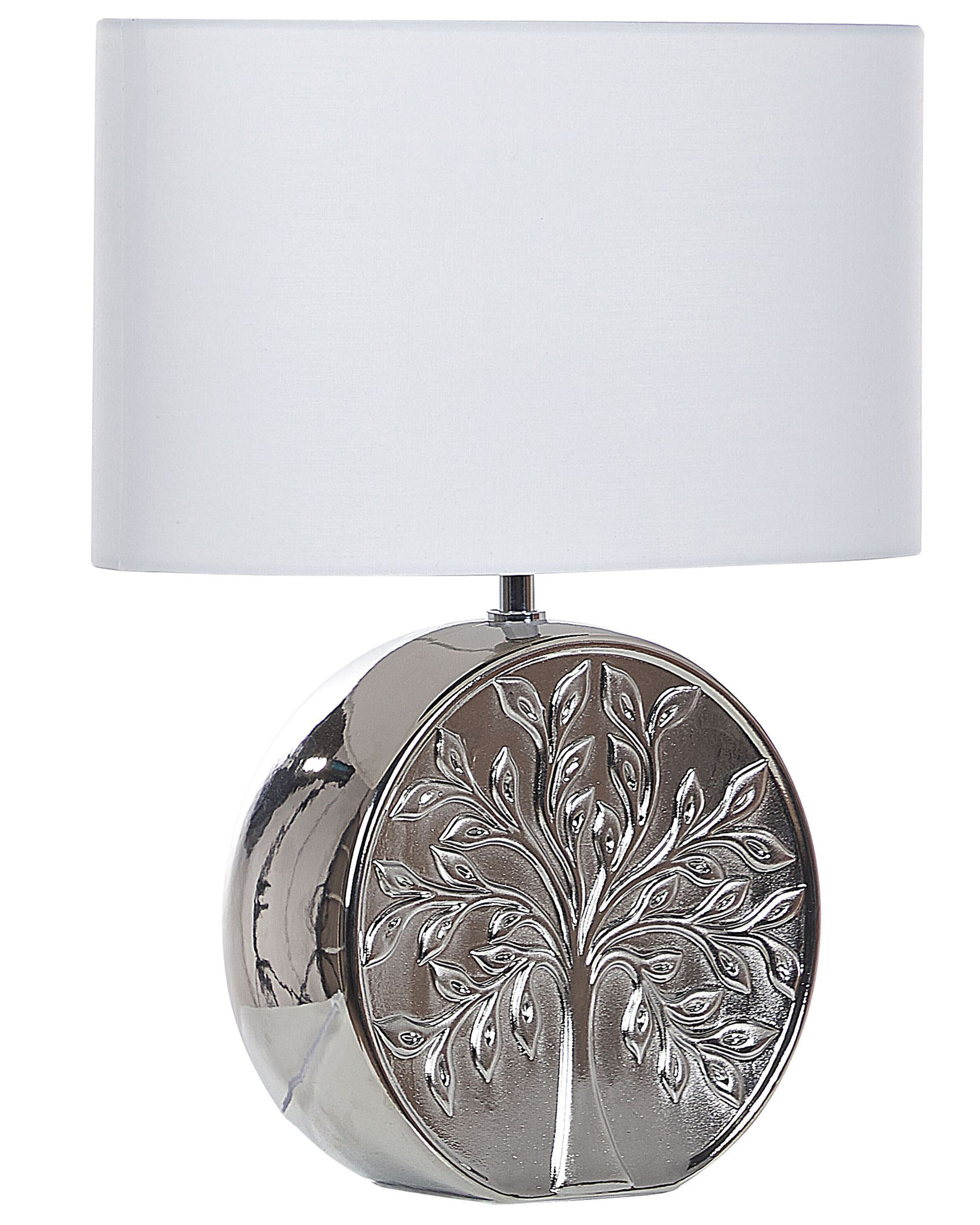 Table Lamp KHERLEN Ceramic Silver