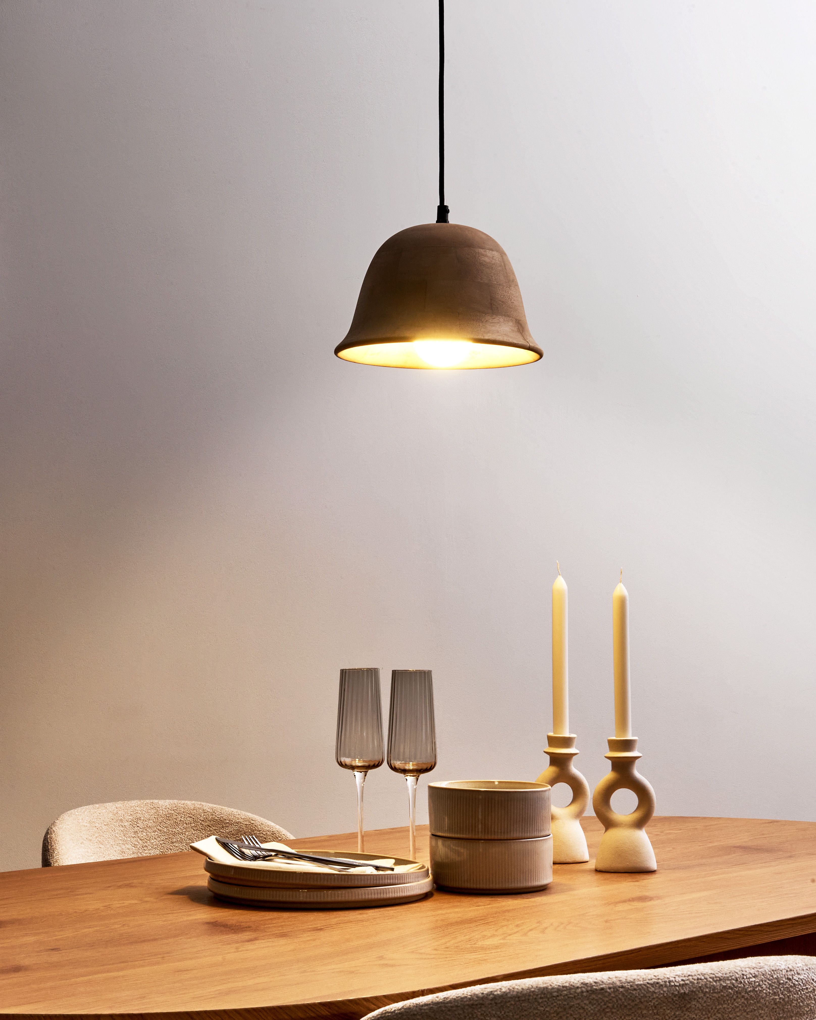 Pendant Lamp GOIKA Mango Wood Light Brown