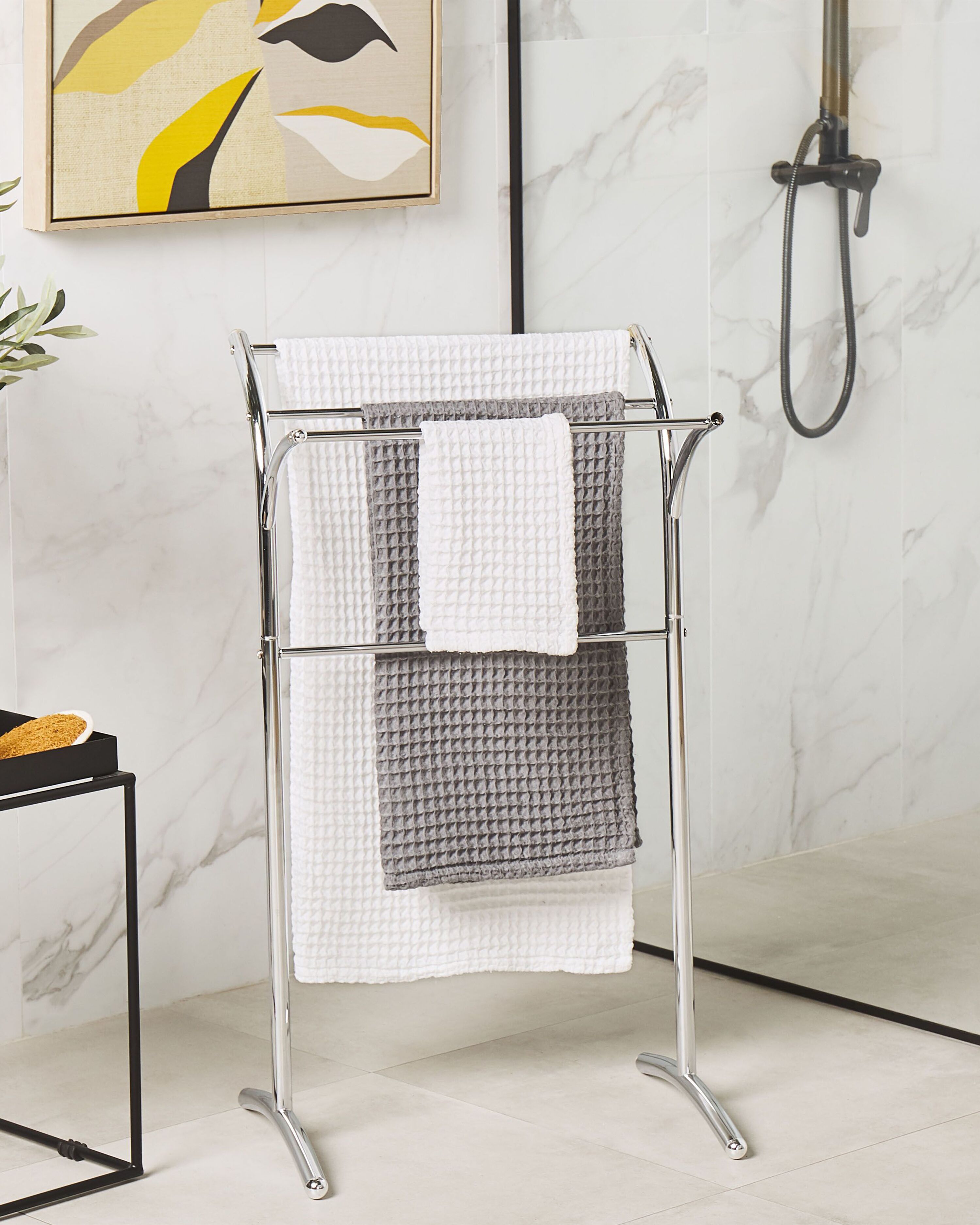 Towel Stand YOPAL Metal Silver