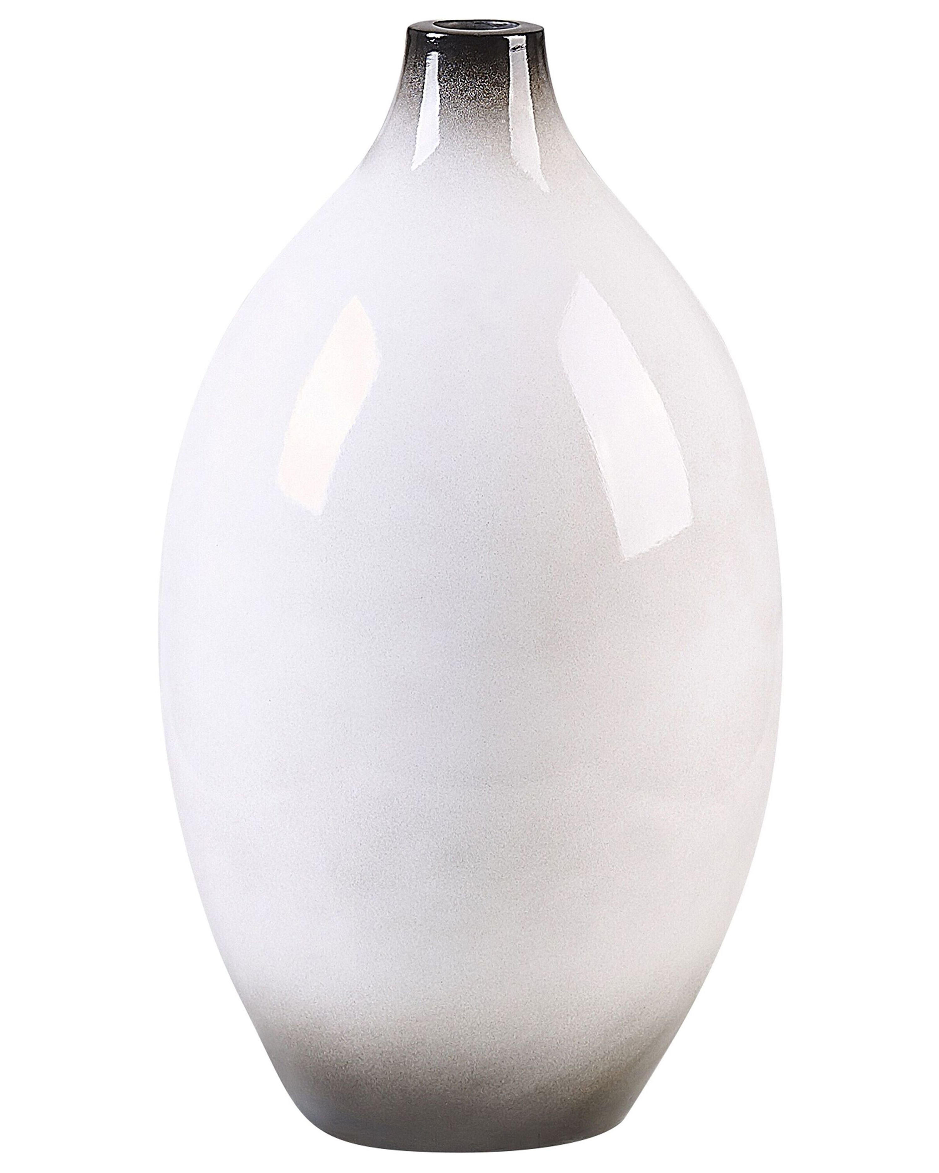 Decorative Vase BAEZA Ceramic 36 cm White