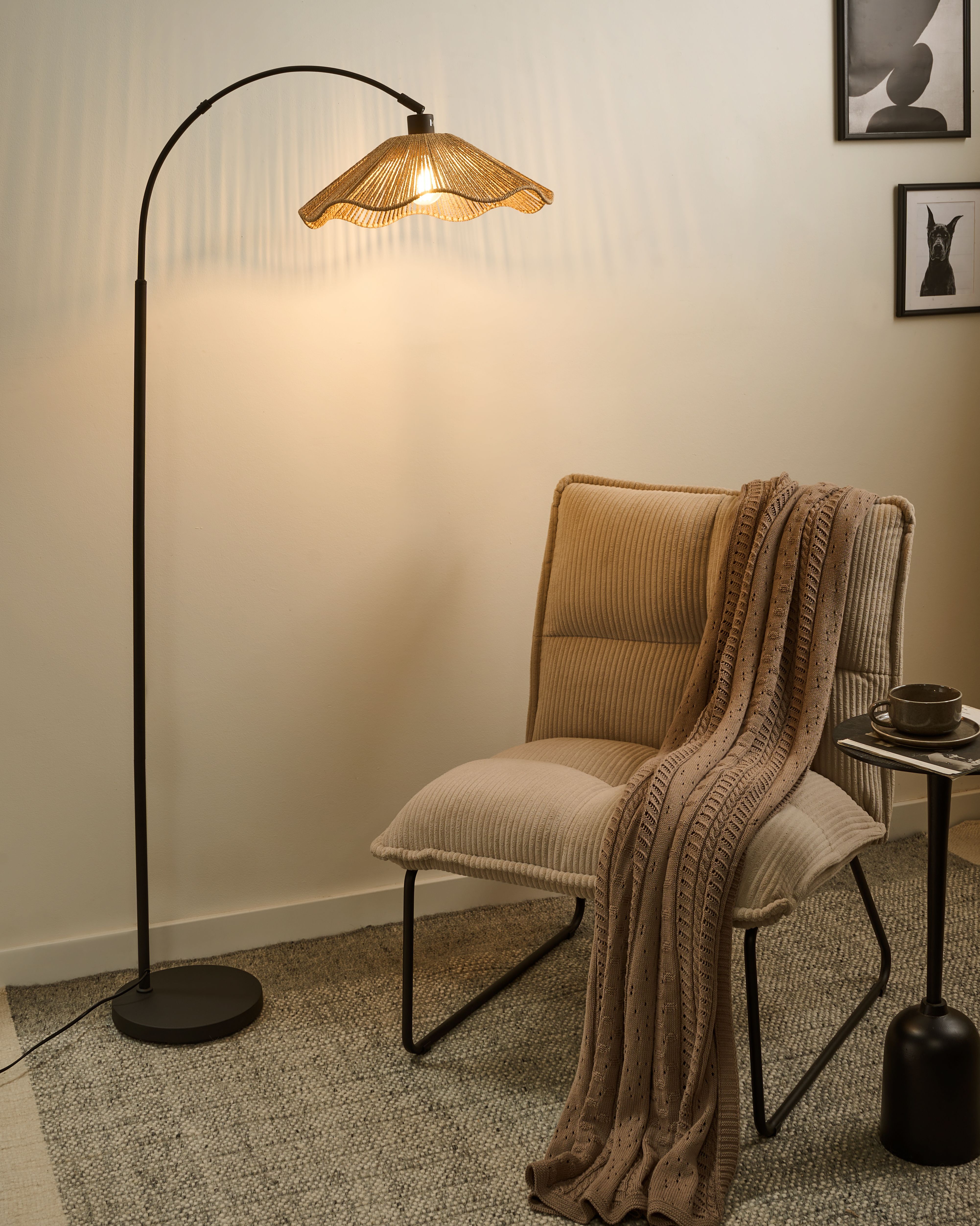Floor Lamp MIGORI Paper Natural