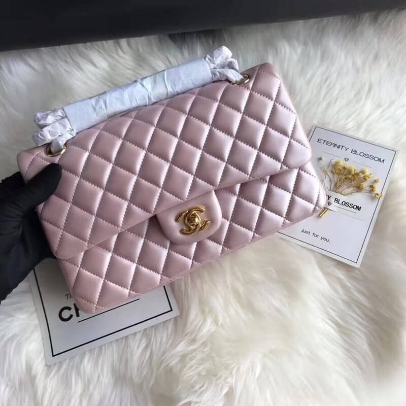 Replica Chanel 1112 Pink Gold Medium Size 2.55 Lambskin Leather Flap Bag1:1High-quality replica