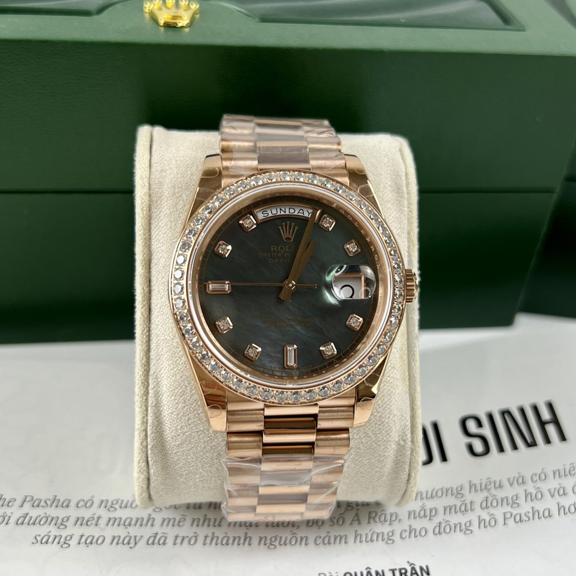 Rolex Day-Date Fake Watch Mother Of Pearl Dial TW Factory 40mm - Elite Watch Atelier