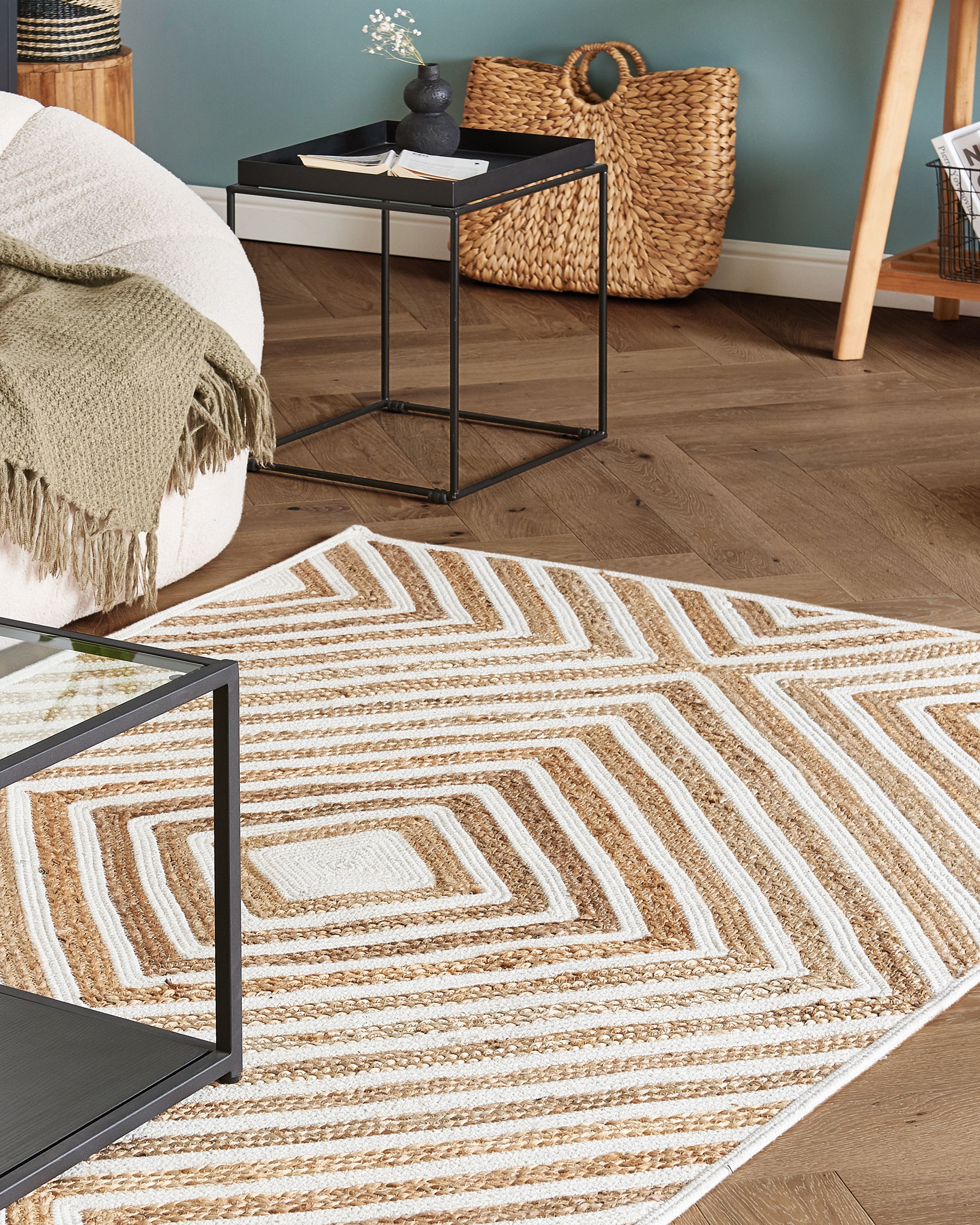 Rug PIRLI Beige 140 x 200 cm Jute