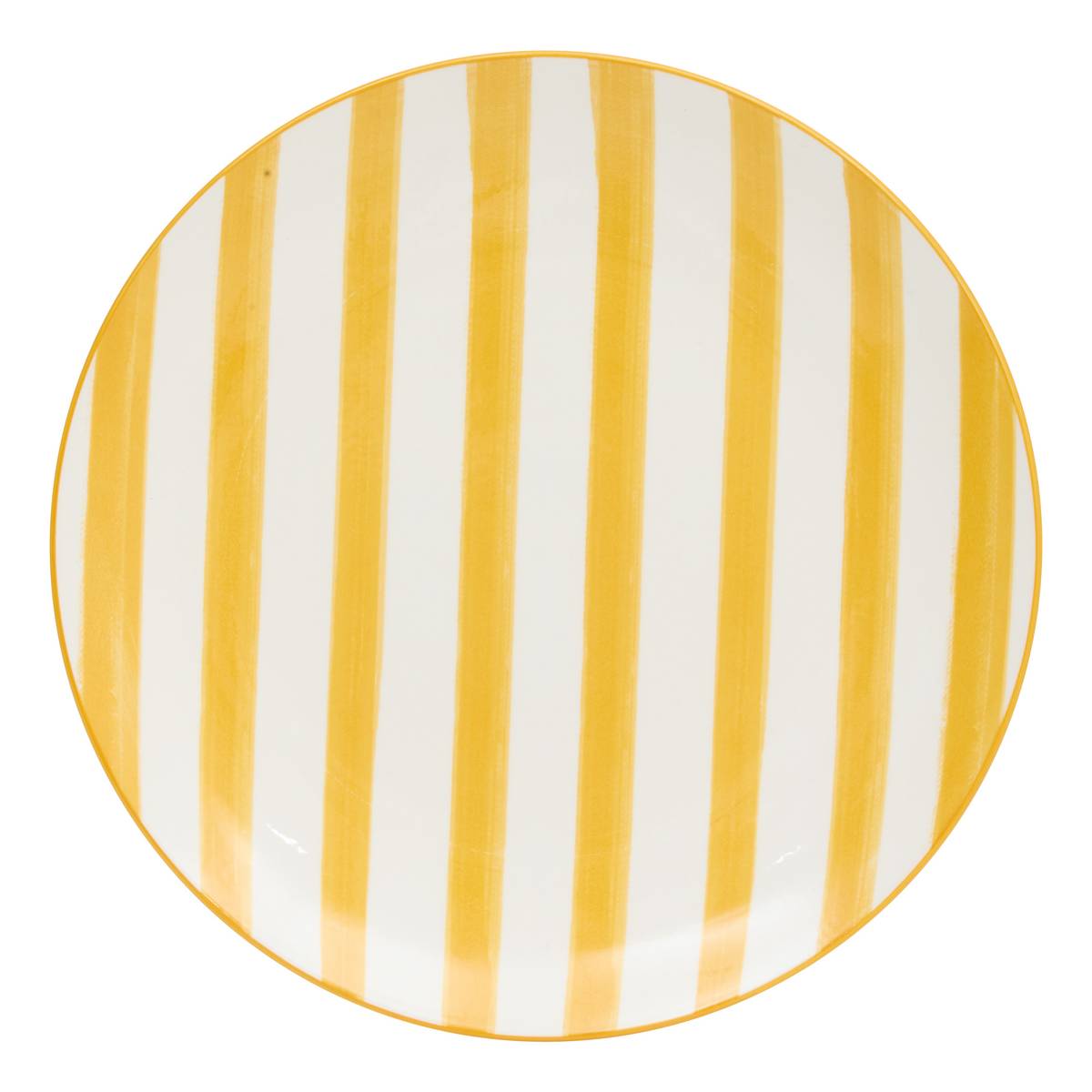 Set of 6 Dinner Plates "Charlie" Porcelain, D.26.8 cm