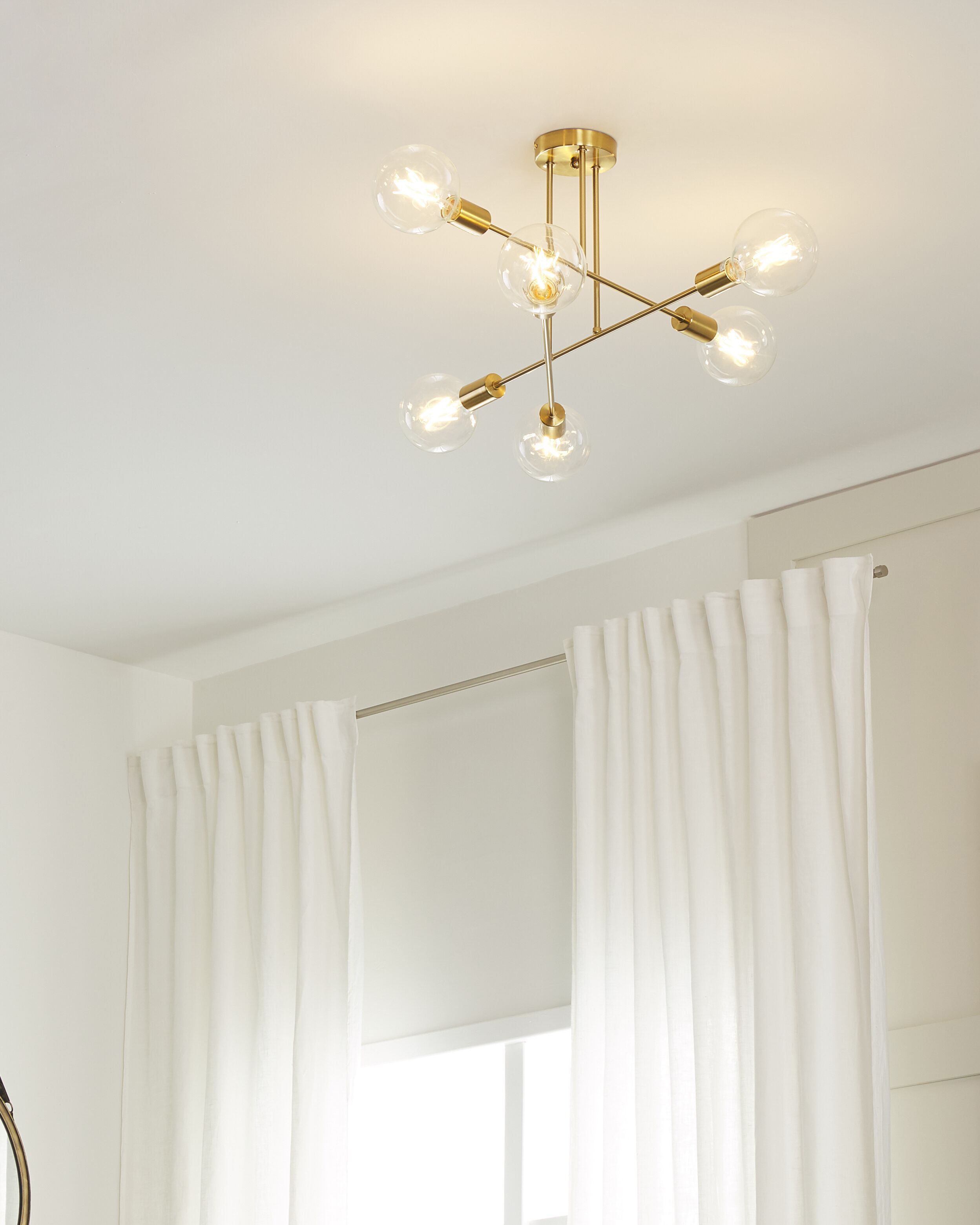 Ceiling Lamp KIDANE Metal Brass