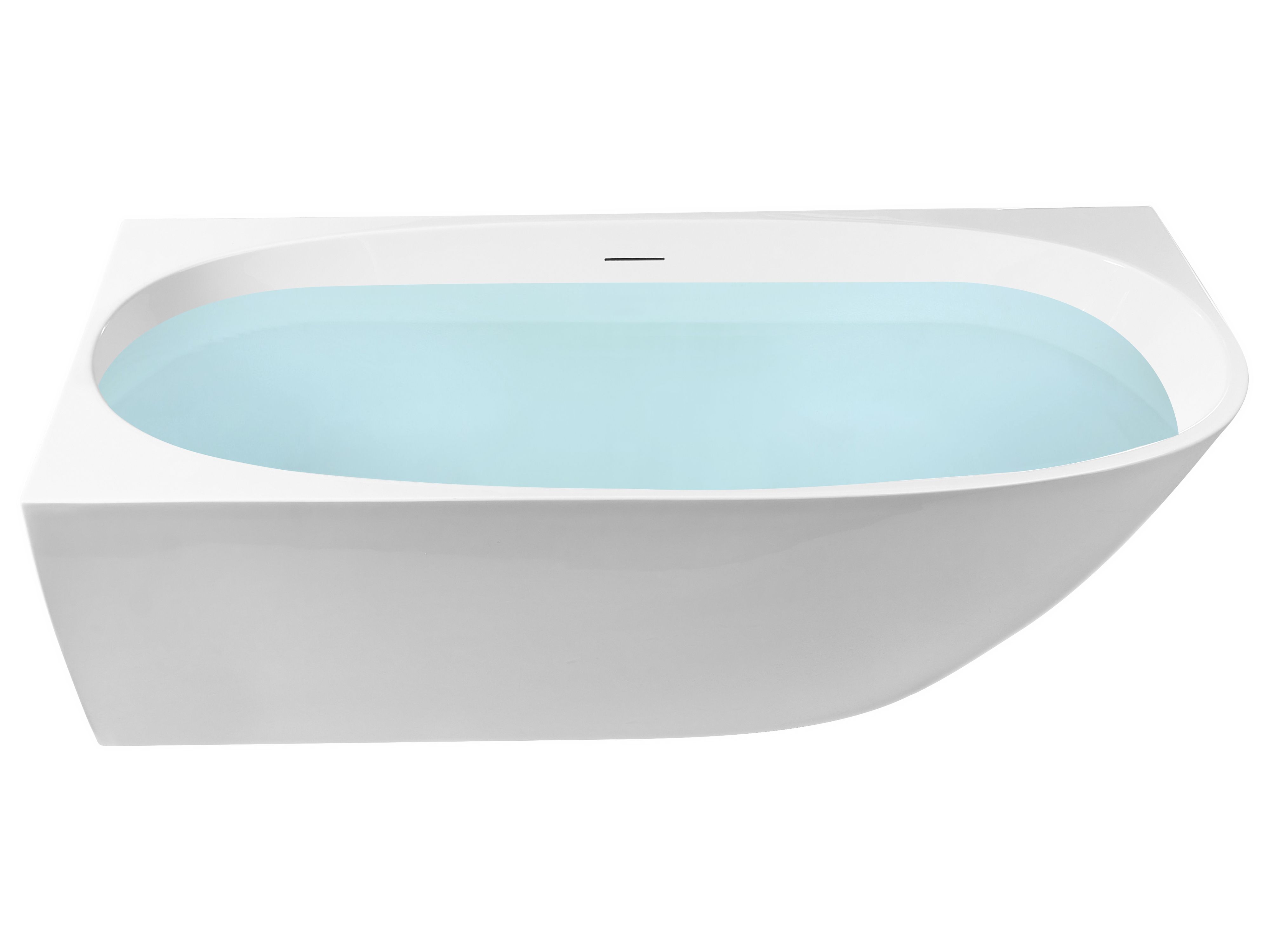 Corner Bath PARNAIBA Right Hand 1700 x 800 mm White
