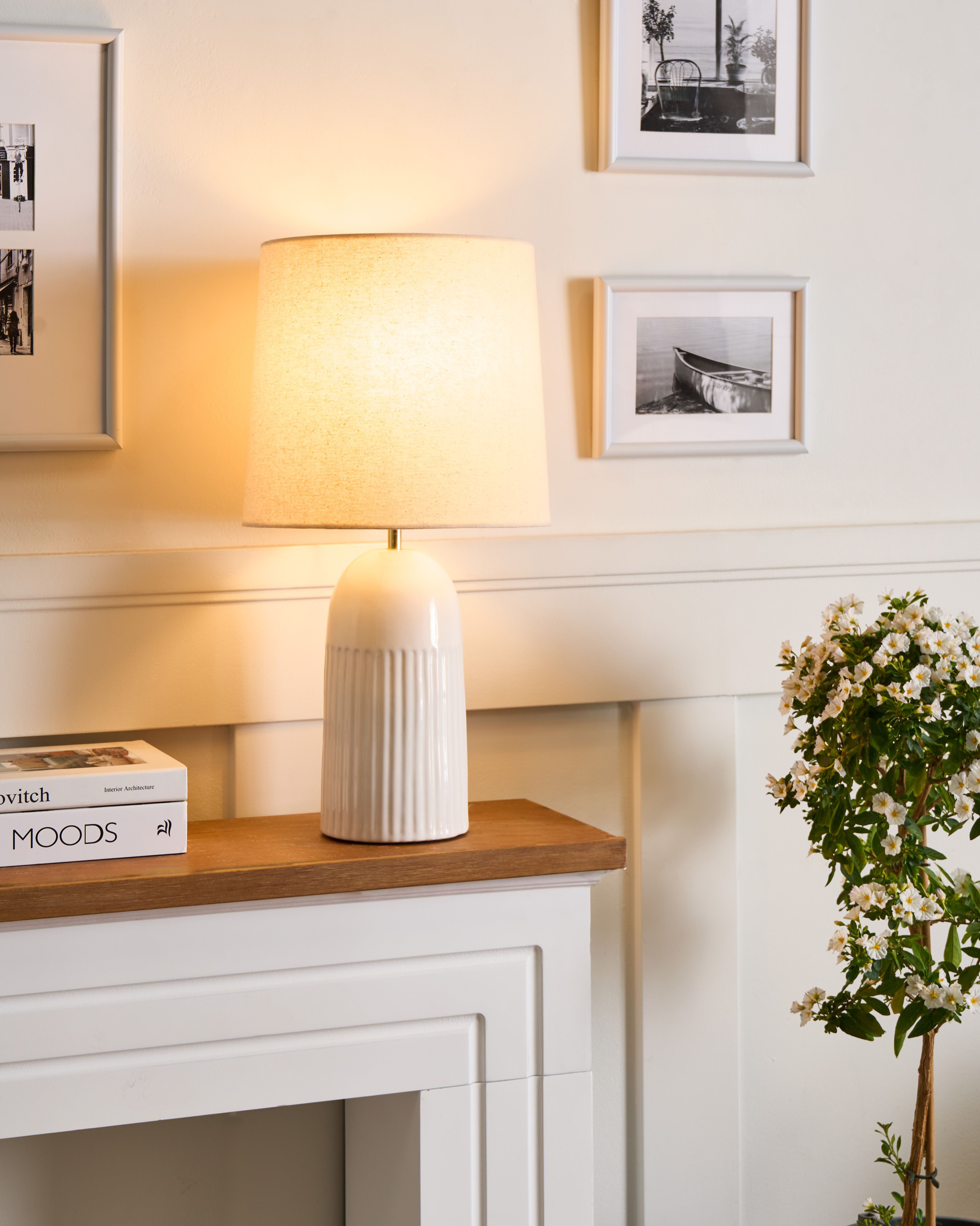 Table Lamp SALIENTE Ceramic Off-White