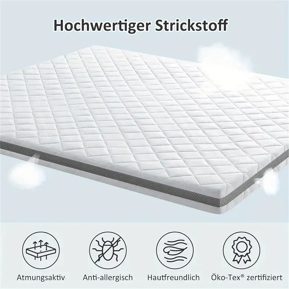 Extra Firm Mattress Topper 3 Inch, Pain Relieving Foam Bed Topper for Extra Support, High-Density Foam Mattress Pad with Removable Cover, No Smell, CertiPUR-US Certified