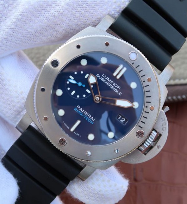 Replica Panerai XF PAM692 Titanium Blue Dial Rubber Strap P.9010 - Elite Watch Atelier