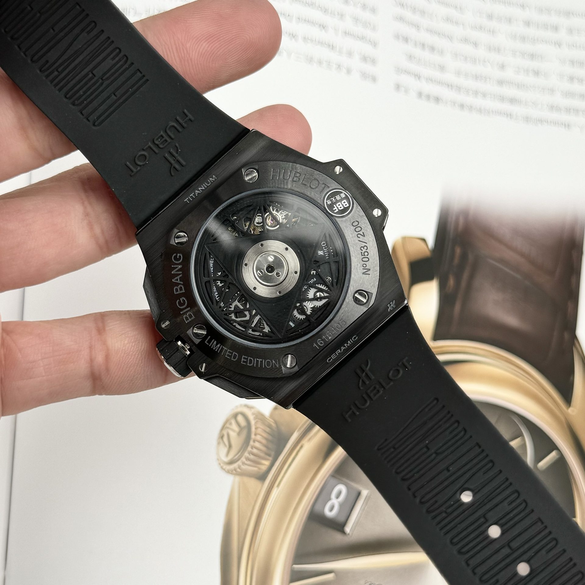 Hublot Replica Watches Big Bang Sang Bleu II Black Ceramic BBF 45mm - Top club