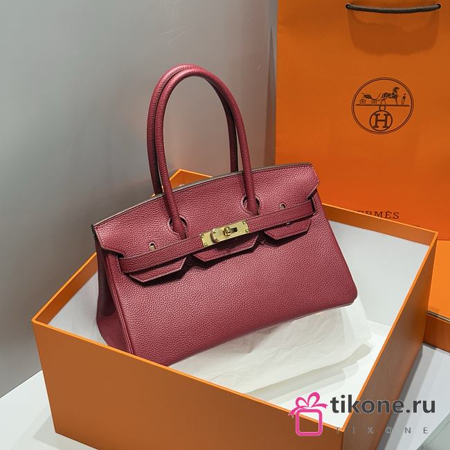 Hermes Shoulder Birkin Togo Red Gold Hardware - 29cm