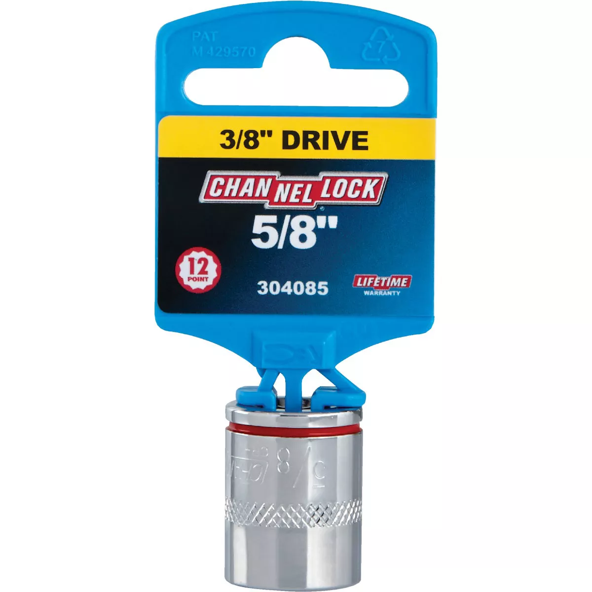 Channellock 3/8 In. Drive 5/8 In. 12-Point Shallow Standard Socket