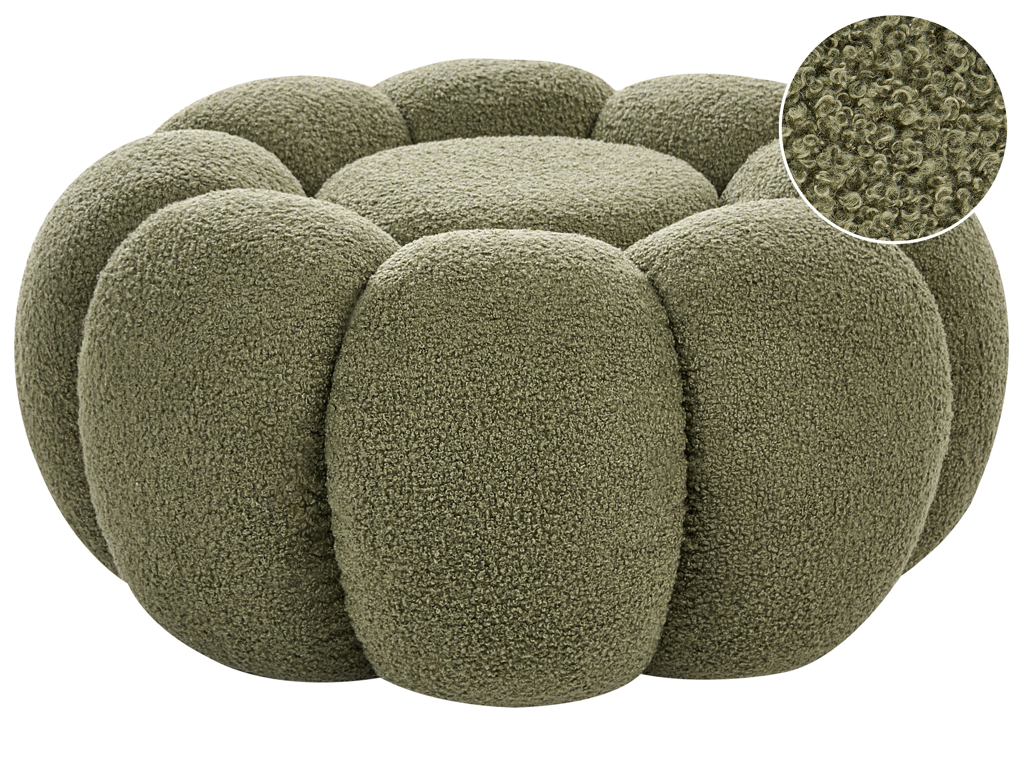 Pouffe BEAUFORT Boucle Green