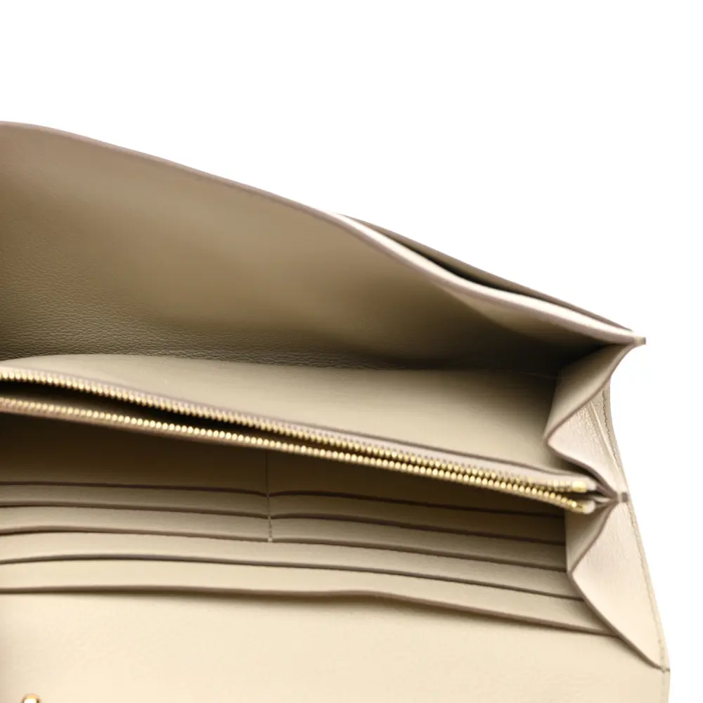 Hermès Béton Evercolor Leather Constance Wallet To Go Gold Hardware1:1High-quality replica