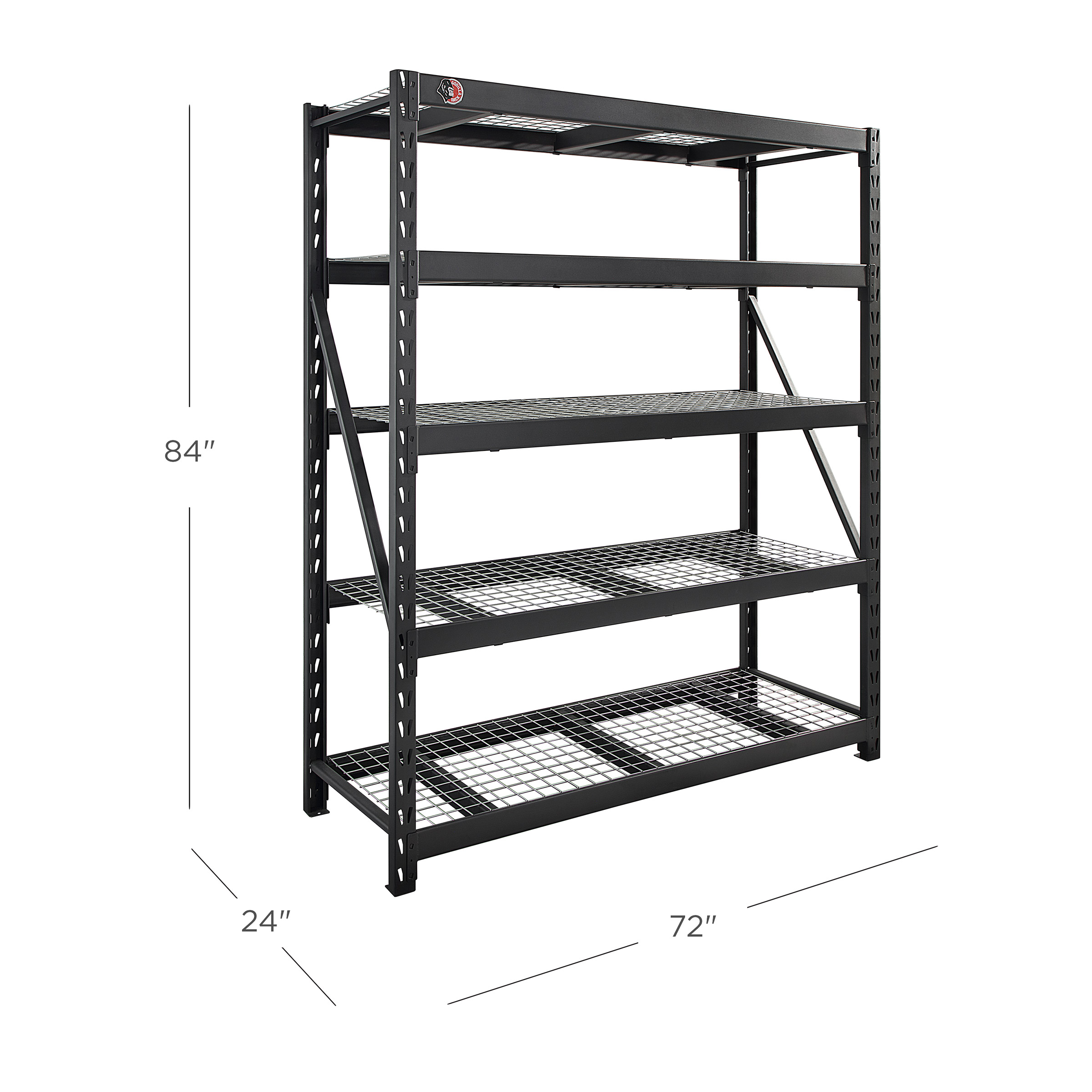 Gorilla Rack 5-tier Industrial Rack, 72' x 24' x 84' - Image 3